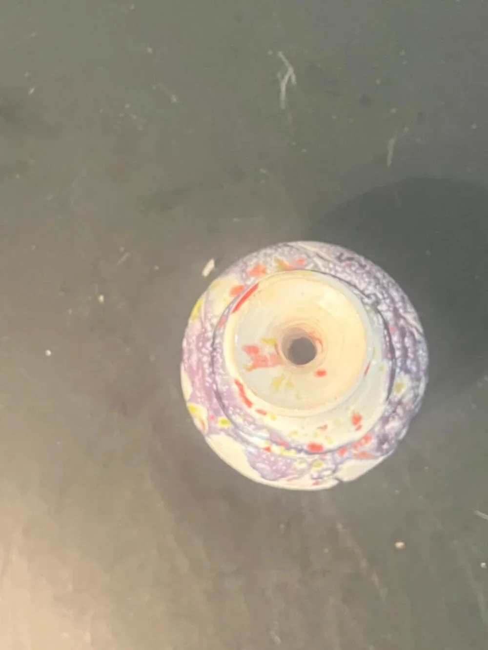 Handmade Speckled Art Pottery Vase with Splatter Glaze